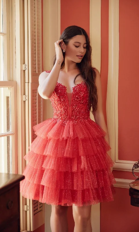 Nox Anabel Short Party Dress e904 A-Line Day Work