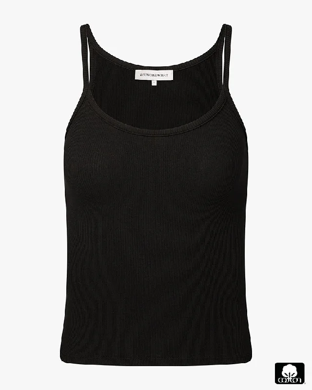 Scooped Ribbed Tank Top relaxed fit tank