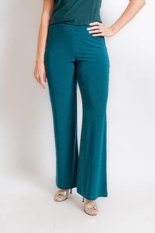 Hunter Green Pant Elegant Wool Trousers