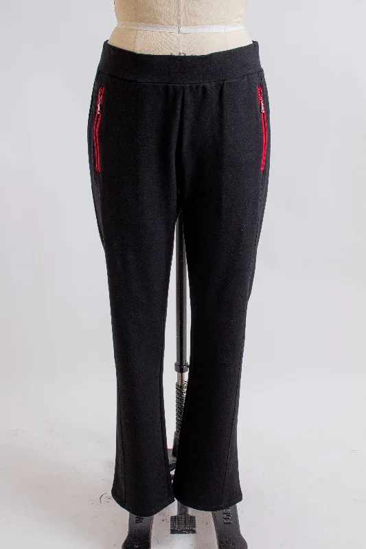 Black & Red Pant Stylish Slim Trousers