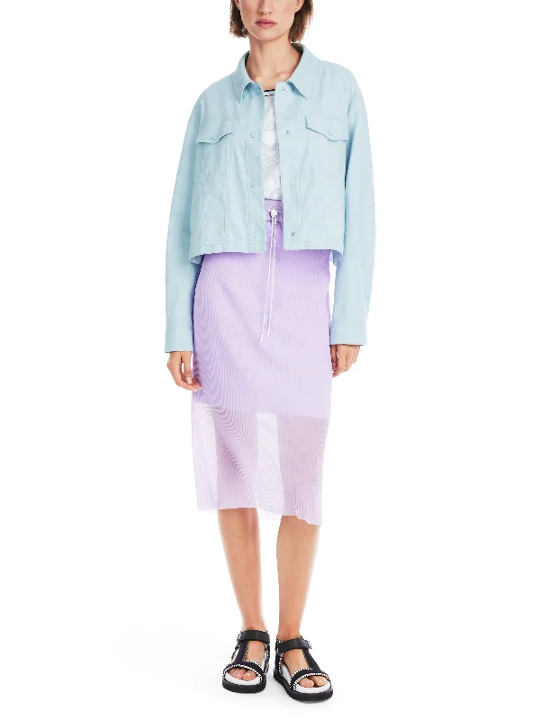 MARC CAIN Baby Blue Jacket Mesh Jacket Canvas Jacket Denim Jacket
