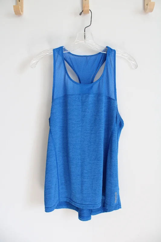 Reebok Blue Razorback Athletic Tank Top | M peach tank top
