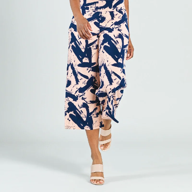 Modern Gaucho Pant - Splash Stroke - Final Sale! Chic Checkered Pants