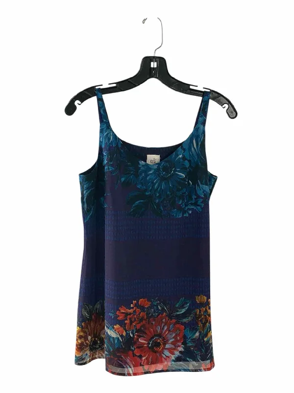 Cabi Size XS Blue Red Floral Tank Top flowy tank top