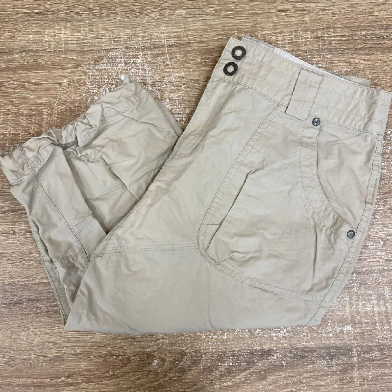 Arc'teryx - Women's Hiking Capri Pants: Beige/Cream-women-SM Relaxed Linen Pants