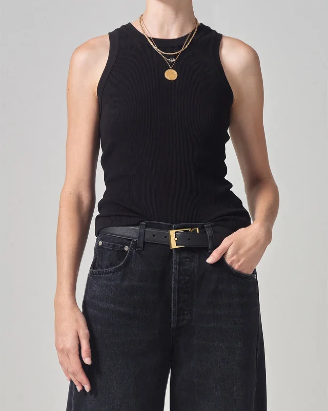 Isabel Rib Tank floral tank top