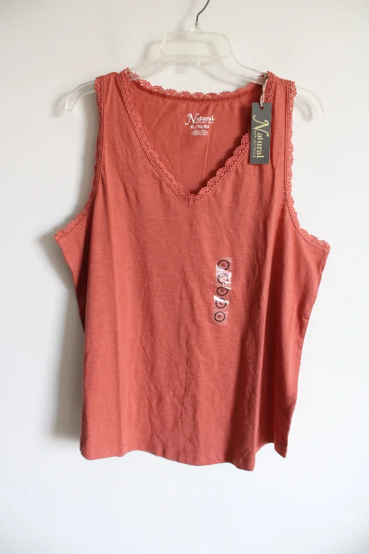 NEW Natural Reflections Orange Tank | XL graphic tank top