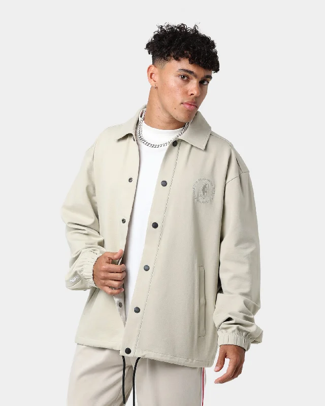 Hugo Boss Hugo Boss X NBA Coach Jacket Light Beige Elasticated Jacket Padded Jacket Insulated Jacket Hugo Boss Hugo Boss X NBA Coach Jacket Light Beige Elasticated Jacket Padded Jacket Insulated Jacket