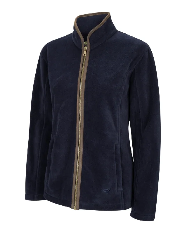 Hoggs of Fife Stenton Ladies Jacket Navy Satin Jacket Silk Jacket Chiffon Jacket
