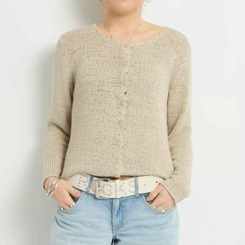 Open Knit Cardigan - UK 10 Thin Thick Dense