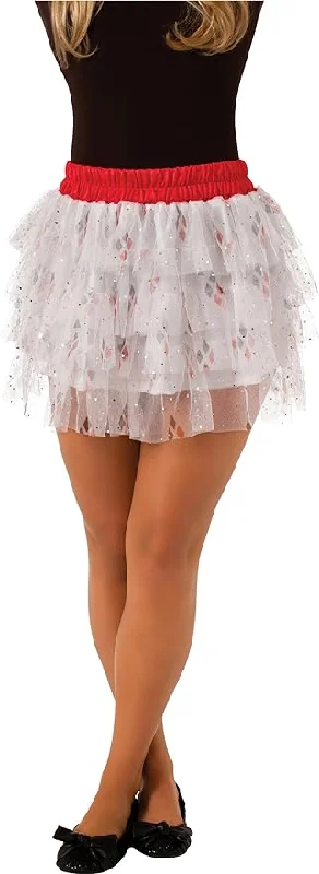 Women's Batman Harley Quinn Skirt with Sequins elastic waist skirt