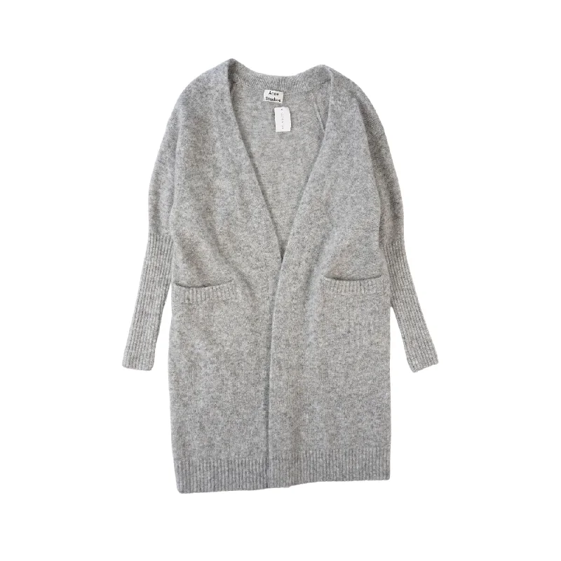Acne Studios Cardigan Sweater - Women's S Cable Knit Ribbed Knit Lace Knit