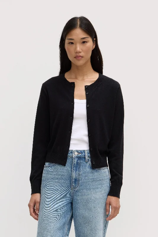 Semra Cotton Cashmere Cardigan Thin Thick Dense