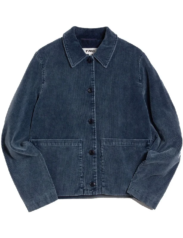 YMC Ronnie Jacket Blue Nylon Fabric Polyester Fabric Spandex Fabric