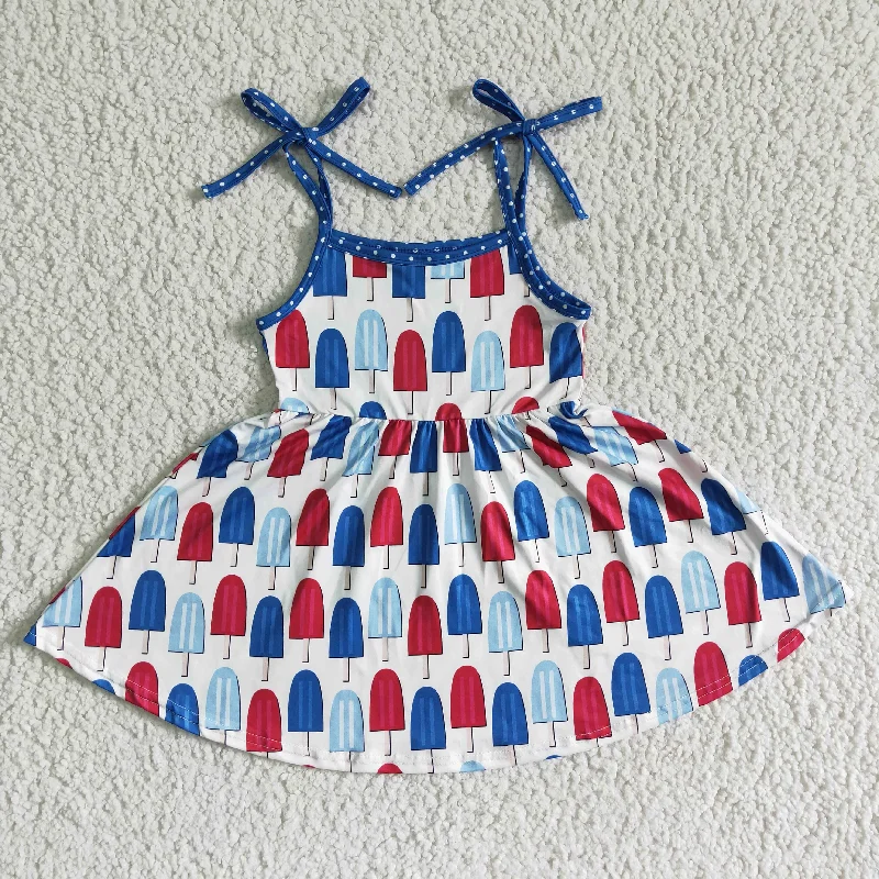 Clearance  A16-15 Halter ice cream skirt High quality zip skirt side
