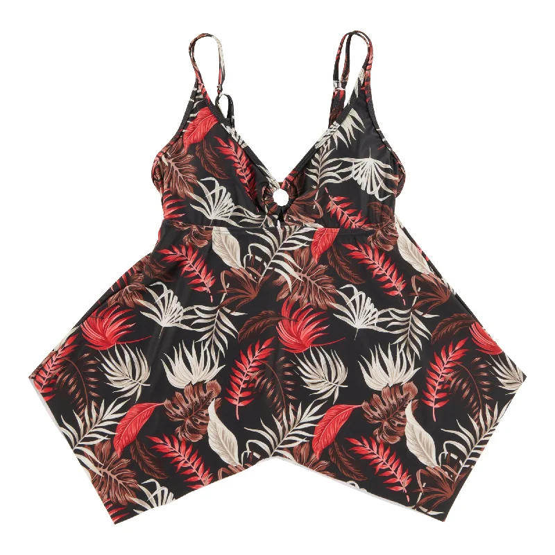 ACX Active Women's Island Sundried Tankini Top Sleek Mesh Bikini