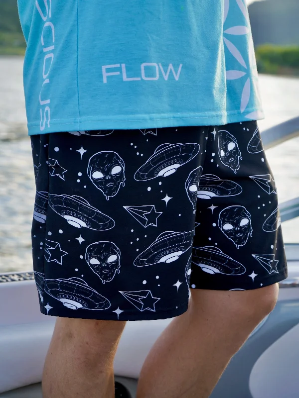 Alien Drip (Black) Swimtrunks Vibrant Bikini Bottoms