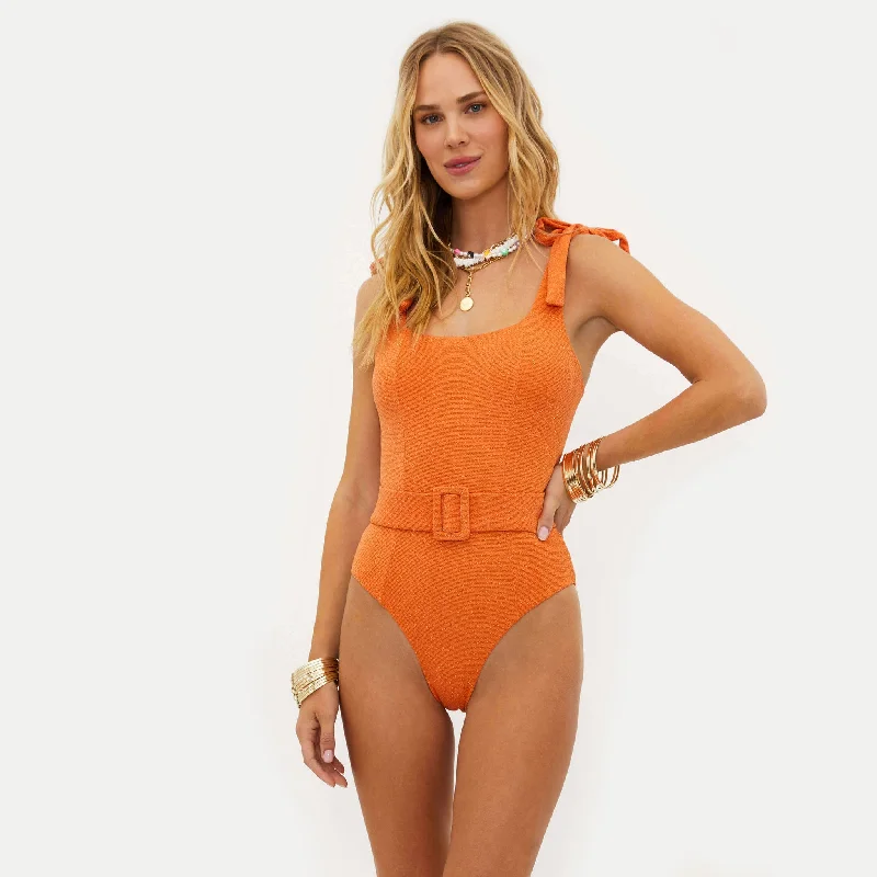 Beach Riot Sydney One Piece Swimsuit - Sunshine Haze Scrunch Full Coverage Swimsuit