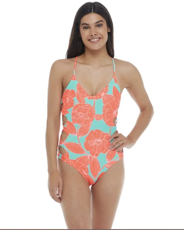 BODY GLOVE TIKAHAU CRISSY ONE-PIECE SWIMSUIT - COMBO SPARK Crisscross Back Swimsuit