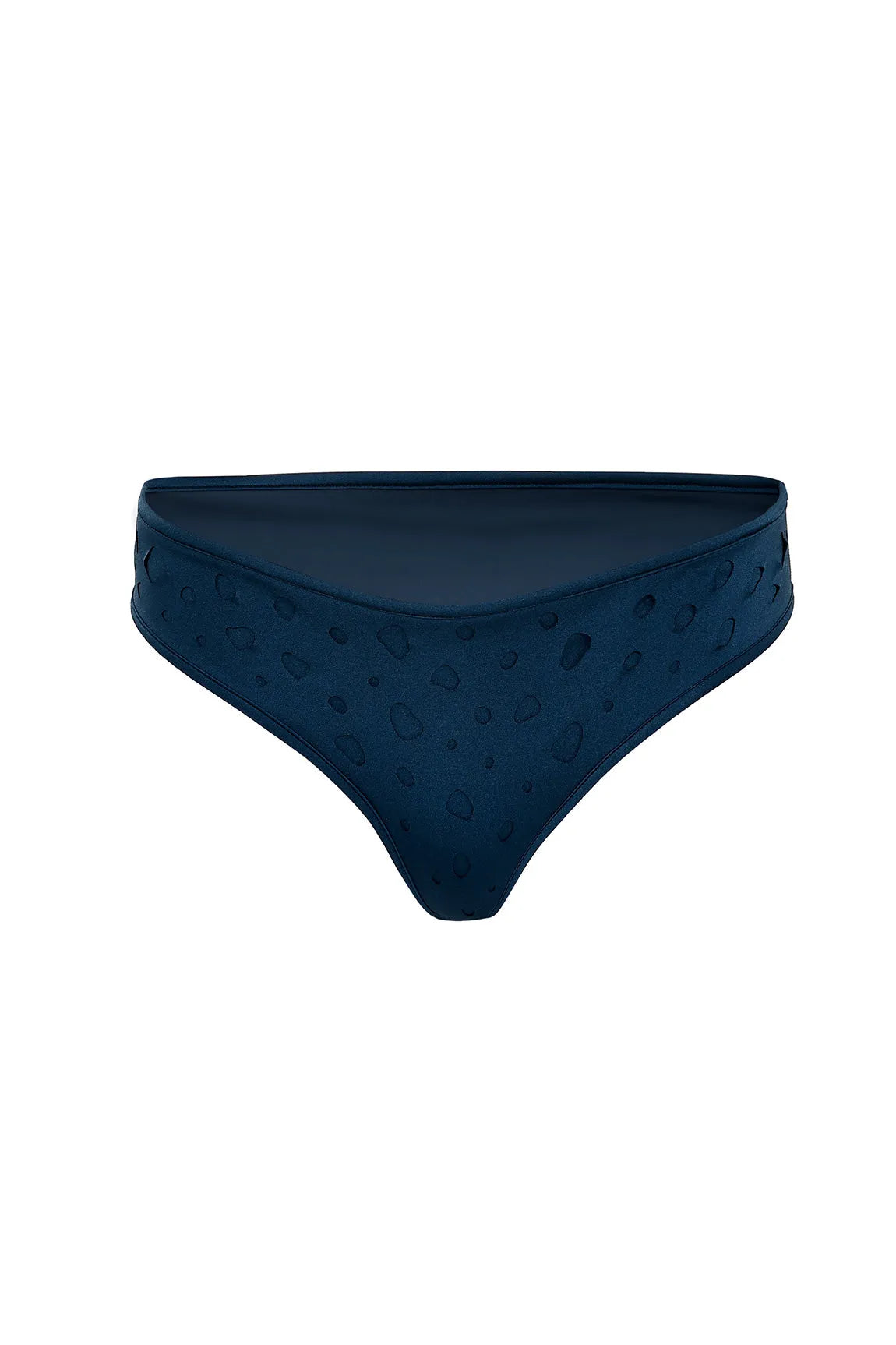 Bottom The Dotted Swimmer Night Blue SC V-Neck Swim Dress