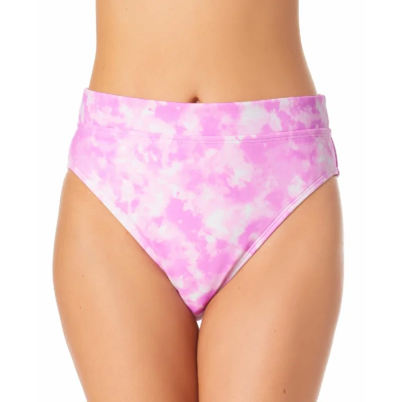 California Waves Womens Juniors Tie-Dye High Waist Swim Bottom Separates Vintage Swimwear Look