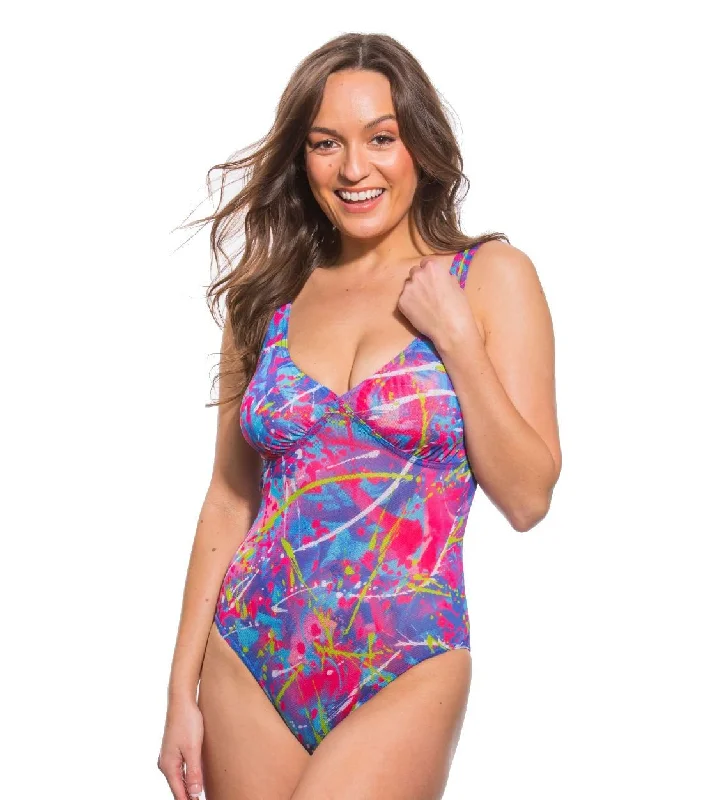 Carnival Tan Through Support Top Swimsuit Vibrant Bikini Design