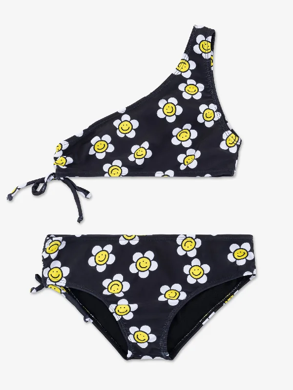 Whitney Daisy Print Bikini Swimsuit Soft Beachwear Set