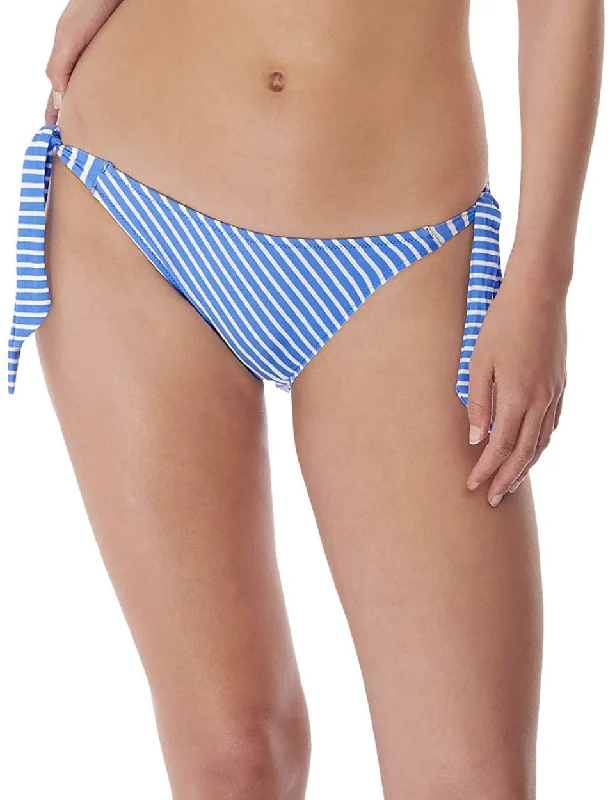 Freya Beach Hut Rio Scarf Tie Bikini Brief Swim Bottom, Blue Moon Mesh Swimsuit Top