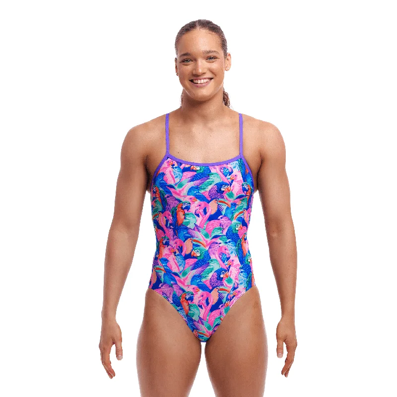 Funkita Birds Gone Wild Single Strap Ladies Swimsuit Luxury Swimsuit Style