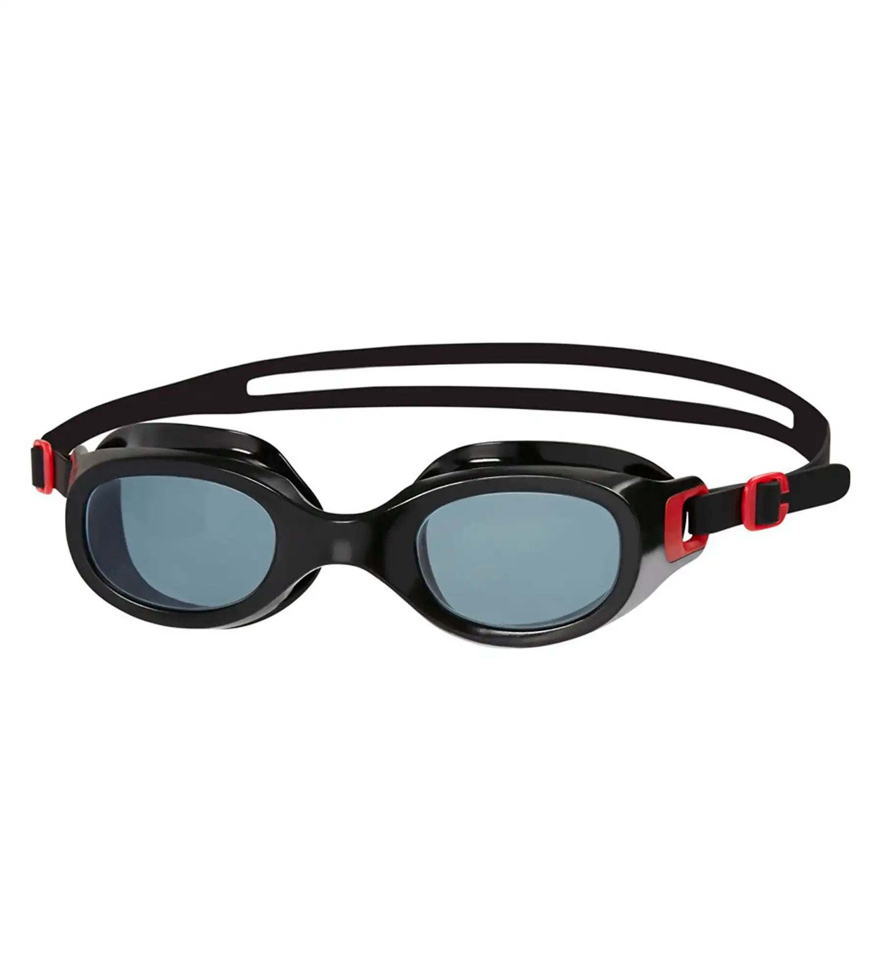 Unisex Adult Futura Classic Smoke-Lens Swim Goggles - Red & Smoke Tropical Print One-Piece