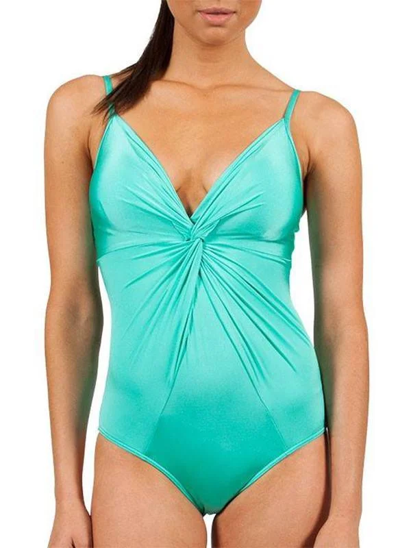 J1775C/D Lustre Twist Underwire Swimsuit - Jets Tie-Back Swimwear