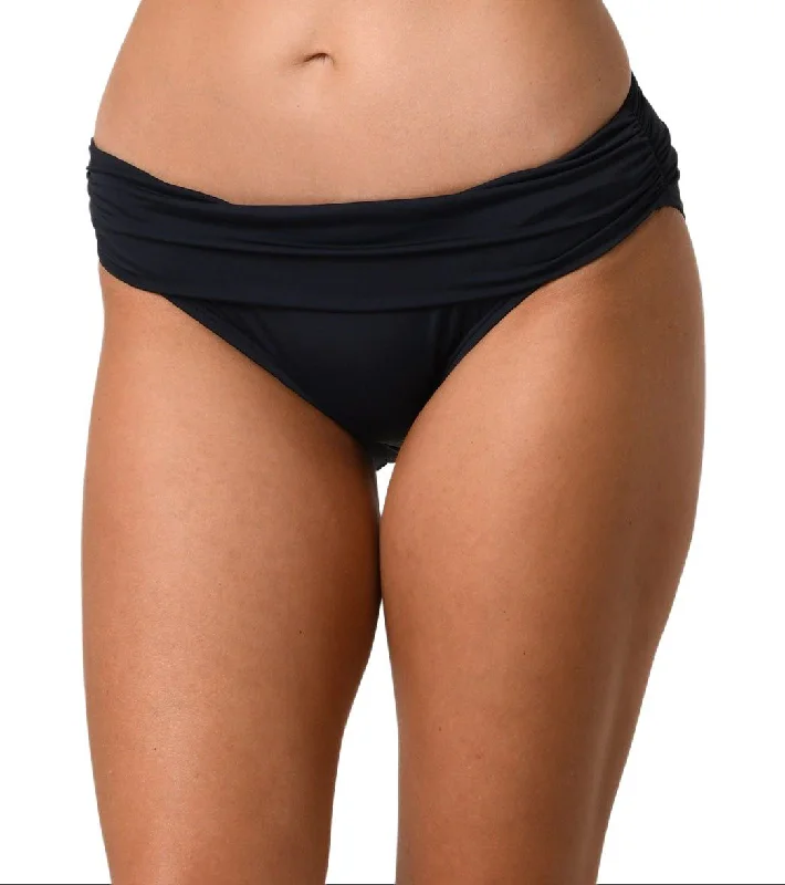JANTZEN Women's Black High Rise Double Layered Swim Bottom #7007 8 NWT Soft Beachwear Set