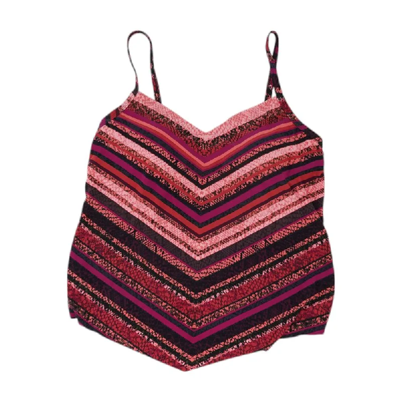 Multi Chevron Swim Top Sexy Cutout Swimsuit