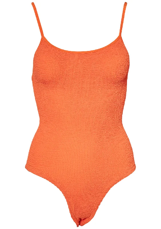 Pamela Swimsuit Orange Soft Beachwear Set
