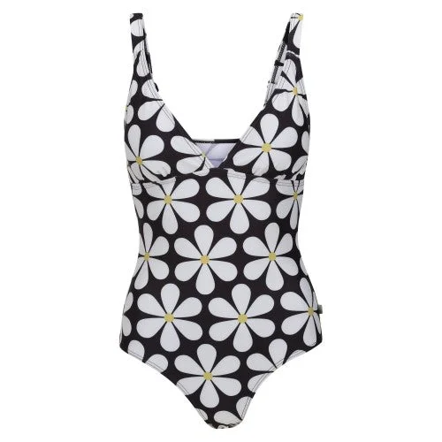 Regatta Womens/Ladies Orla Kiely Daisy One Piece Swimsuit Modern High-Waisted Swimsuit
