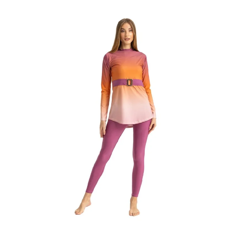 Riviera Swimsuit Button-Front Swimsuit