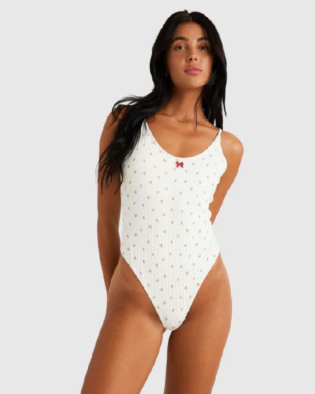 RVCA Rose Bud One Piece Swimwear - Sum24 Shiny One-Piece Swimsuit
