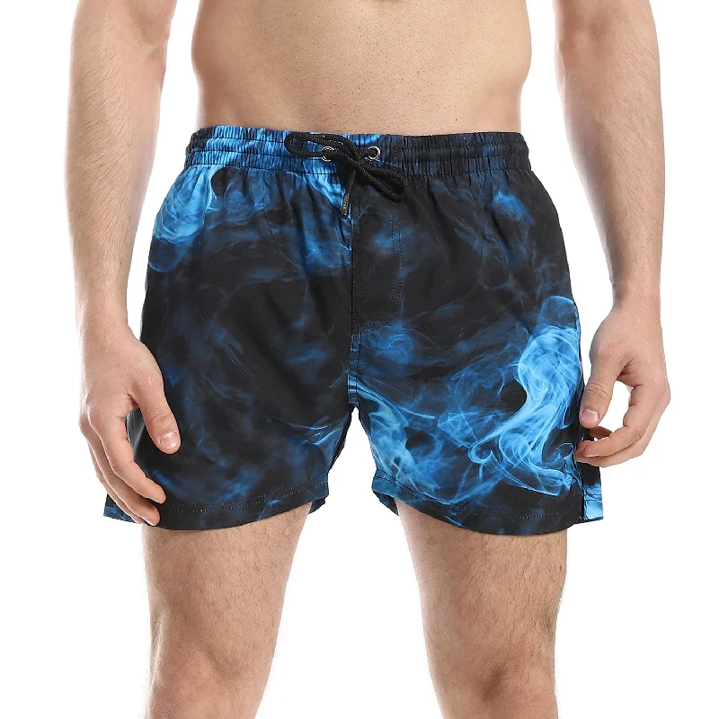 Slash Pockets Slip On Swim Shorts (259) - Pavone Tropical Print Bikini