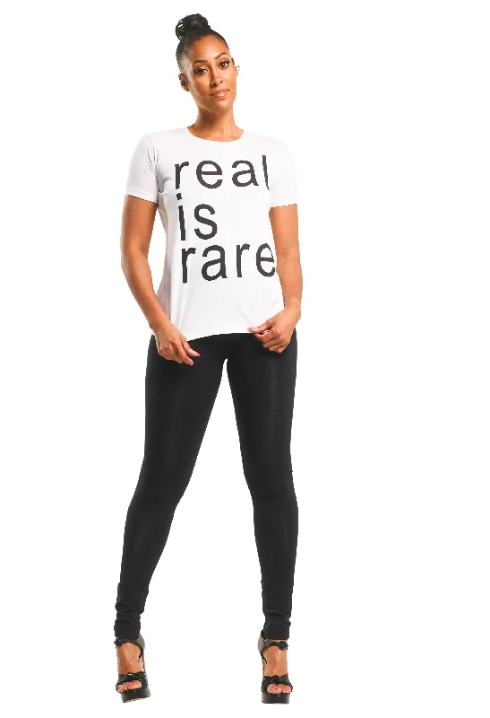 Real is Rare T-shirt-- Wool Fabric Cashmere Fabric Tweed Fabric