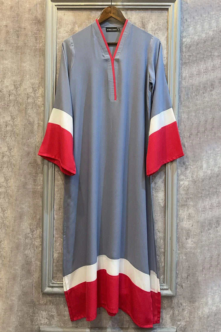 Manahils - Ice Blue Shirt - 1 Pc-- Zippered Front Buttoned Front Snap Front