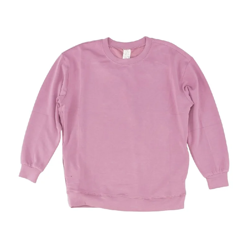 Purple Solid Sweatshirt Hoodie with Belted Waist Structured Tailored