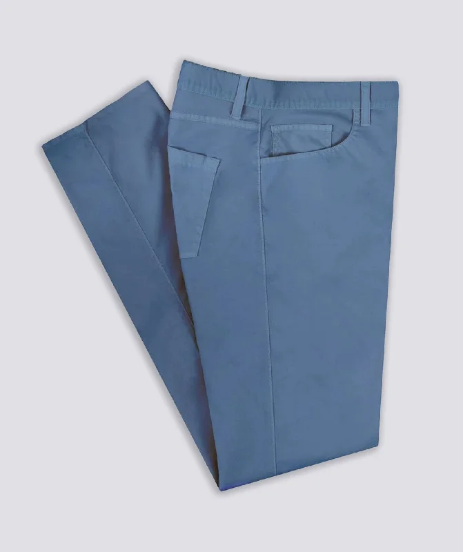 Lawton 5 Pocket Performance Pant (Morning Blue) Comfortable Denim Leggings