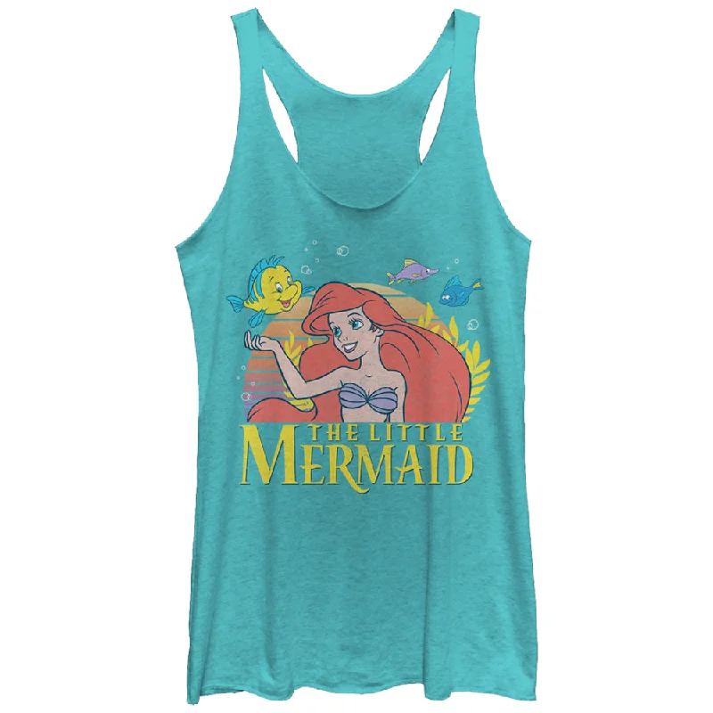 Women's The Little Mermaid Ariel Classic Racerback Tank Top cutout tank top