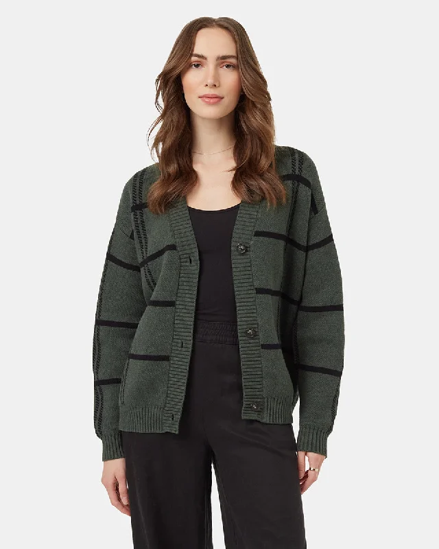 Highline Jacquard Cardigan Boxy Cardigan Fitted Cardigan A-Line