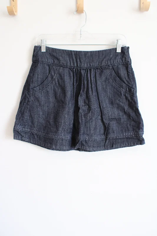 American Eagle Dark Wash Denim Mini Skirt | 2 breathable skirt fabric