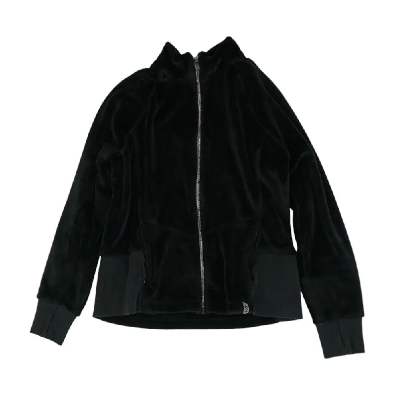 Black Solid Lightweight Jacket Welt Pockets Slit Pockets Flap Pockets