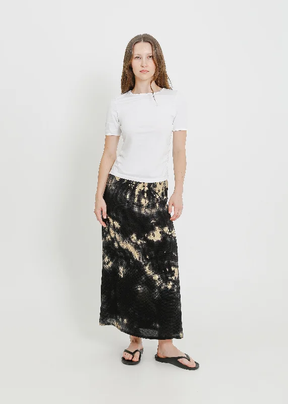 LEAH SKIRT / INK-BEIGE vintage skirt charm