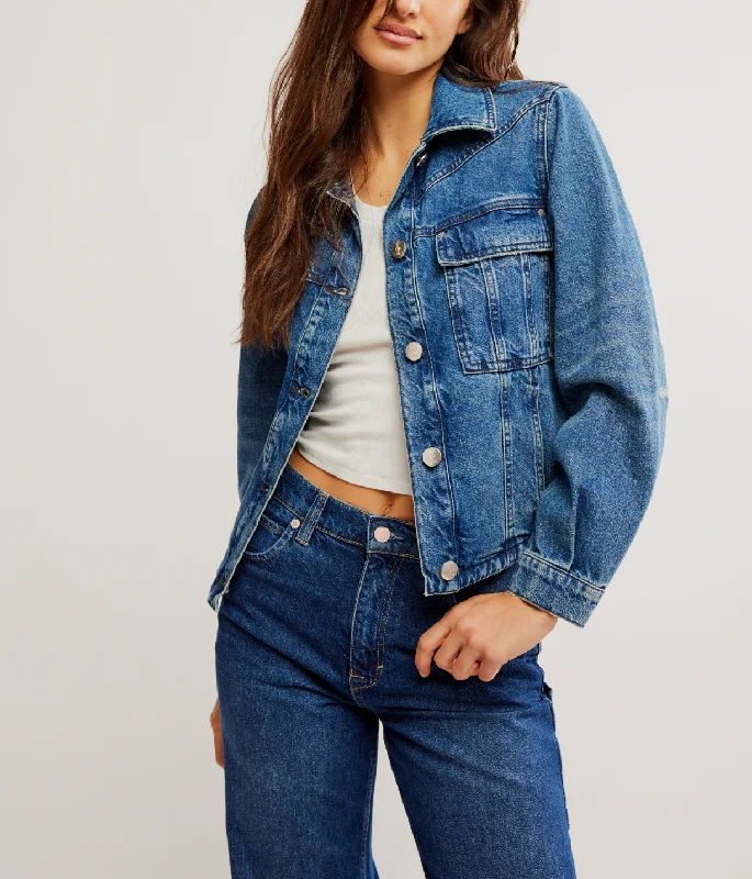 Jade Denim Jacket Fleece Jacket Down Jacket Feather Jacket