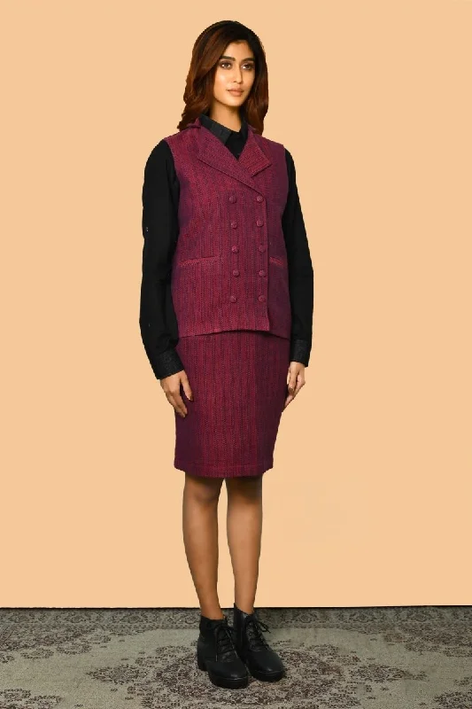 Trisha Handloom Cotton Skirt Co-Ord Set for Women wool skirt thick