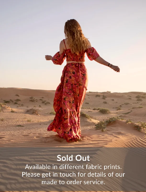 Sunset wrap skirt high waist skirt